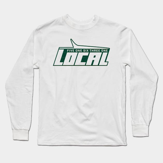 LOCAL 51631 RETRO NYJ STYLE LONG ISLAND NEW YORK Long Sleeve T-Shirt by LOCAL51631